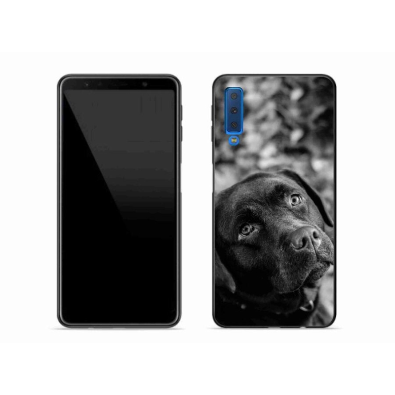 Gélový obal mmCase na mobil Samsung Galaxy A7 (2018) - labrador