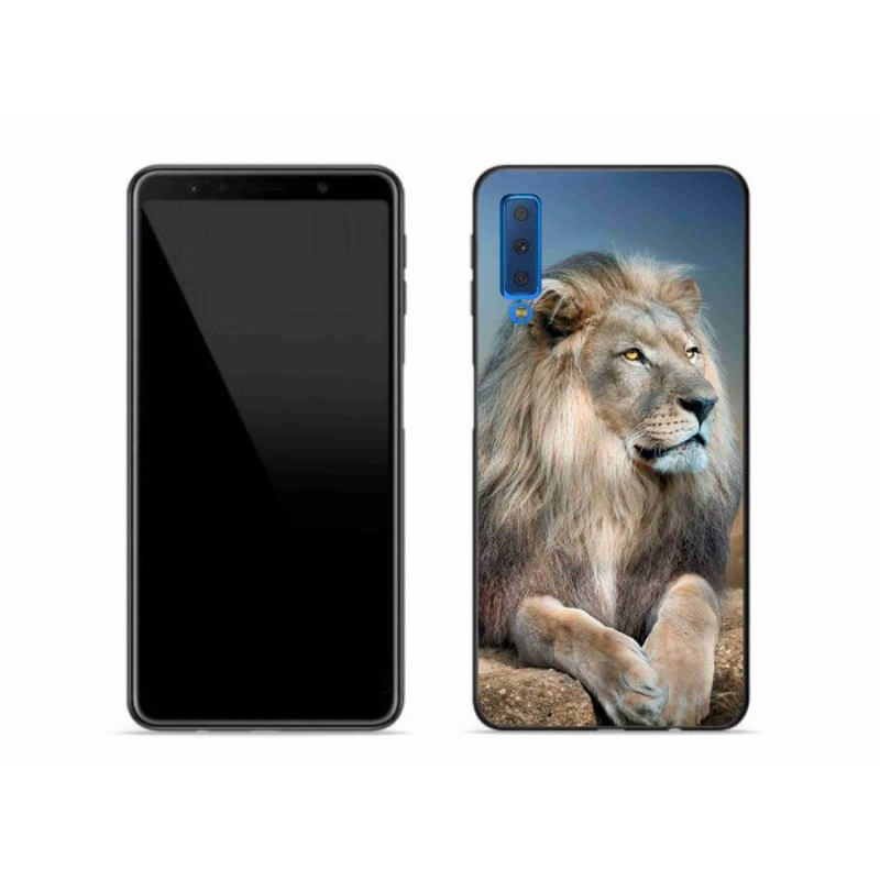 Gélový obal mmCase na mobil Samsung Galaxy A7 (2018) - lev 1