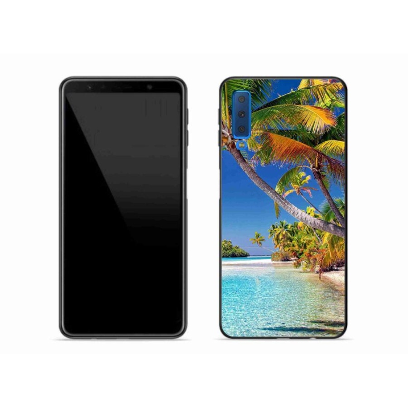 Gélový obal mmCase na mobil Samsung Galaxy A7 (2018) - morská pláž