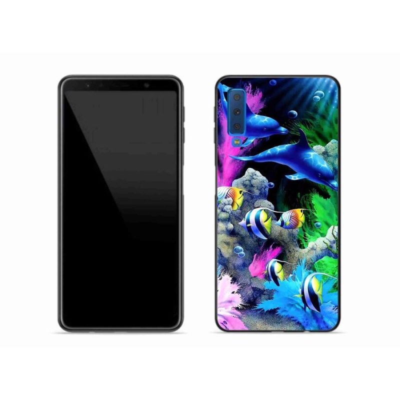 Gélový obal mmCase na mobil Samsung Galaxy A7 (2018) - morský svet