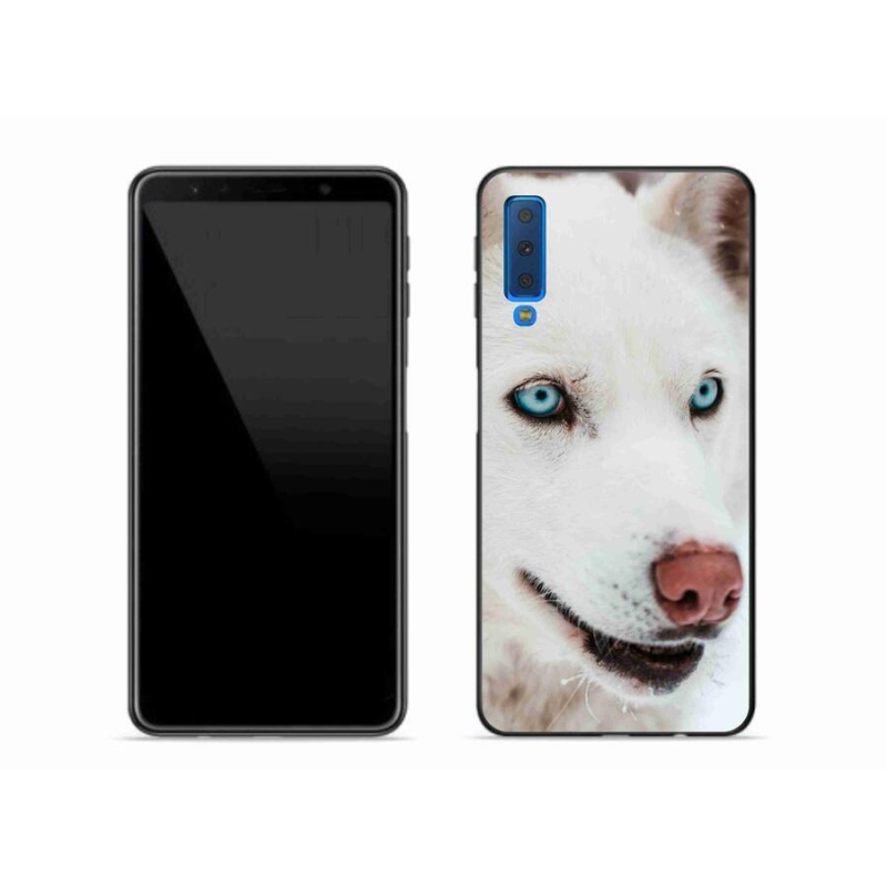 Gélový obal mmCase na mobil Samsung Galaxy A7 (2018) - psie pohľad