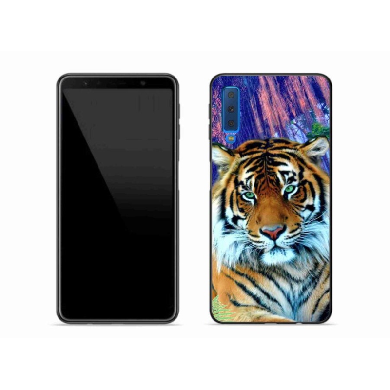 Gélový obal mmCase na mobil Samsung Galaxy A7 (2018) - tiger