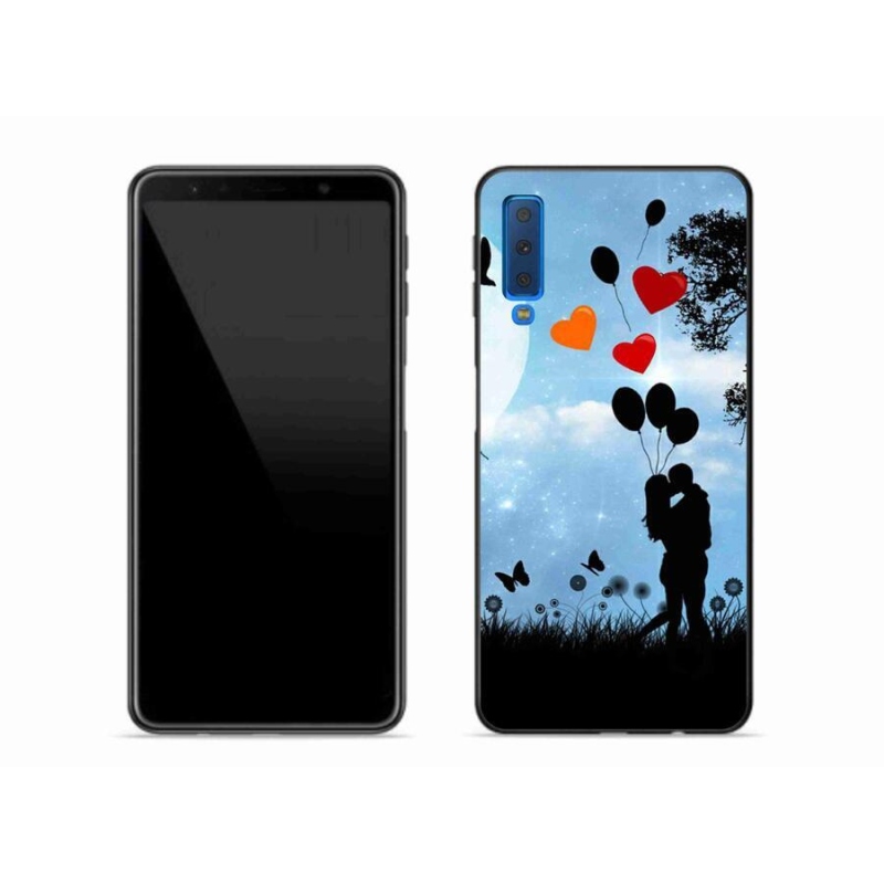 Gélový obal mmCase na mobil Samsung Galaxy A7 (2018) - zamilovaný pár