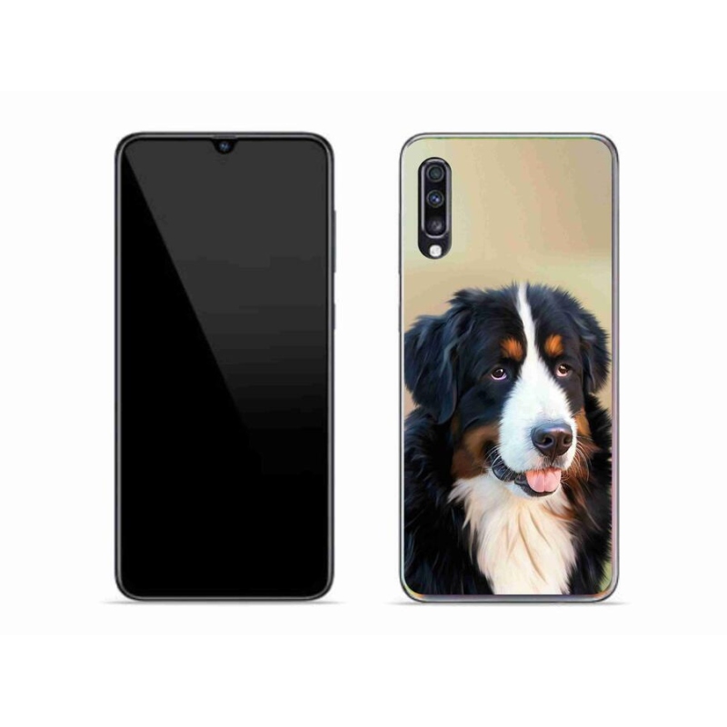 Gélový obal mmCase na mobil Samsung Galaxy A70 - bernský salašnícky pes