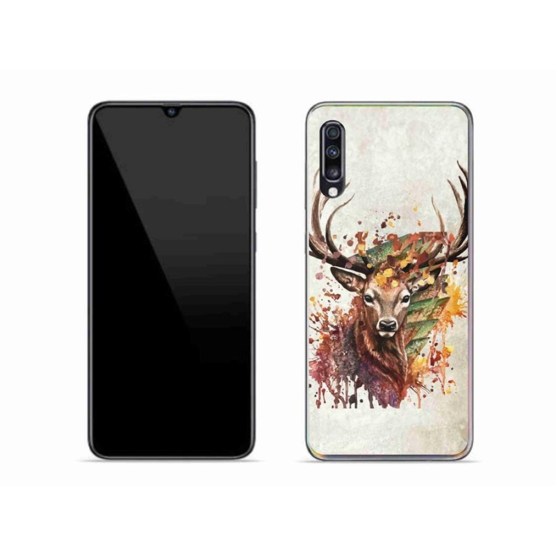 Gélový obal mmCase na mobil Samsung Galaxy A70 - jeleň 1