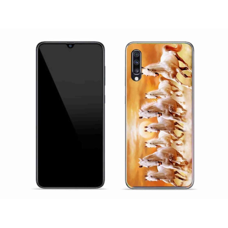 Gélový obal mmCase na mobil Samsung Galaxy A70 - kone 2