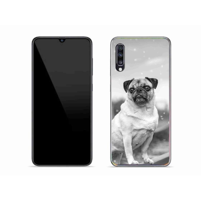 Gélový obal mmCase na mobil Samsung Galaxy A70 - mops