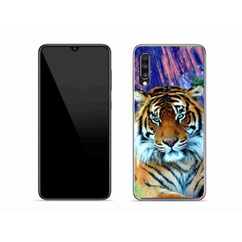 Gélový obal mmCase na mobil Samsung Galaxy A70 - tiger