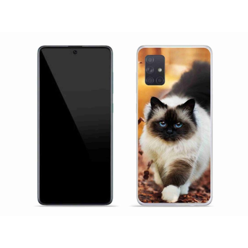 Gélový obal mmCase na mobil Samsung Galaxy A71 - mačka 1
