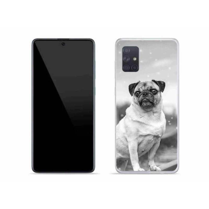 Gélový obal mmCase na mobil Samsung Galaxy A71 - mops