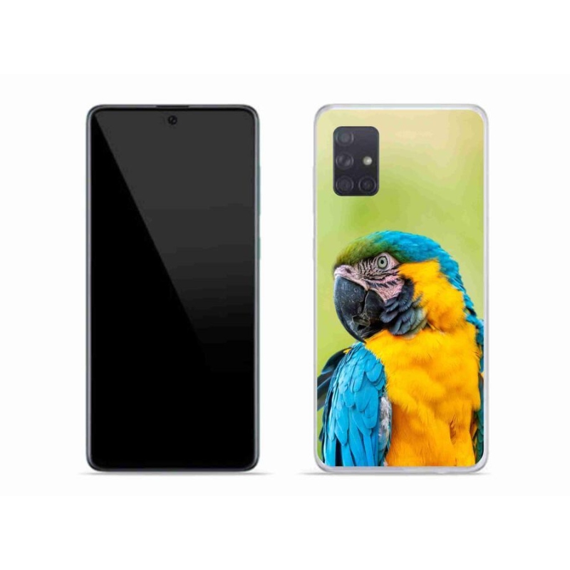 Gélový obal mmCase na mobil Samsung Galaxy A71 - papagáj ara 2