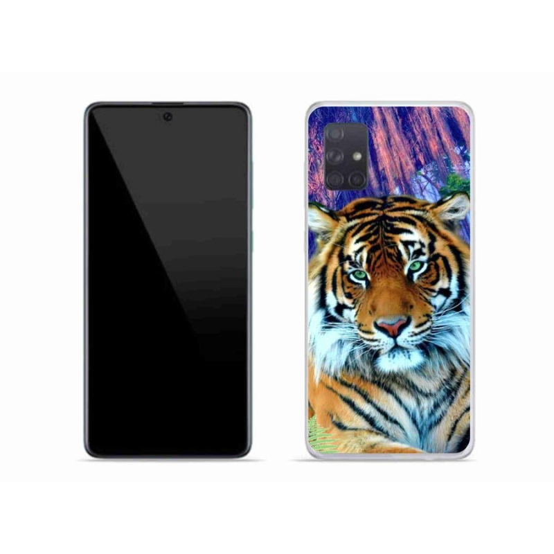 Gélový obal mmCase na mobil Samsung Galaxy A71 - tiger