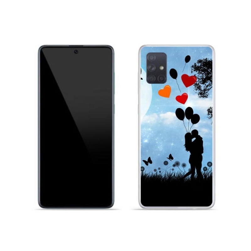 Gélový obal mmCase na mobil Samsung Galaxy A71 - zamilovaný pár