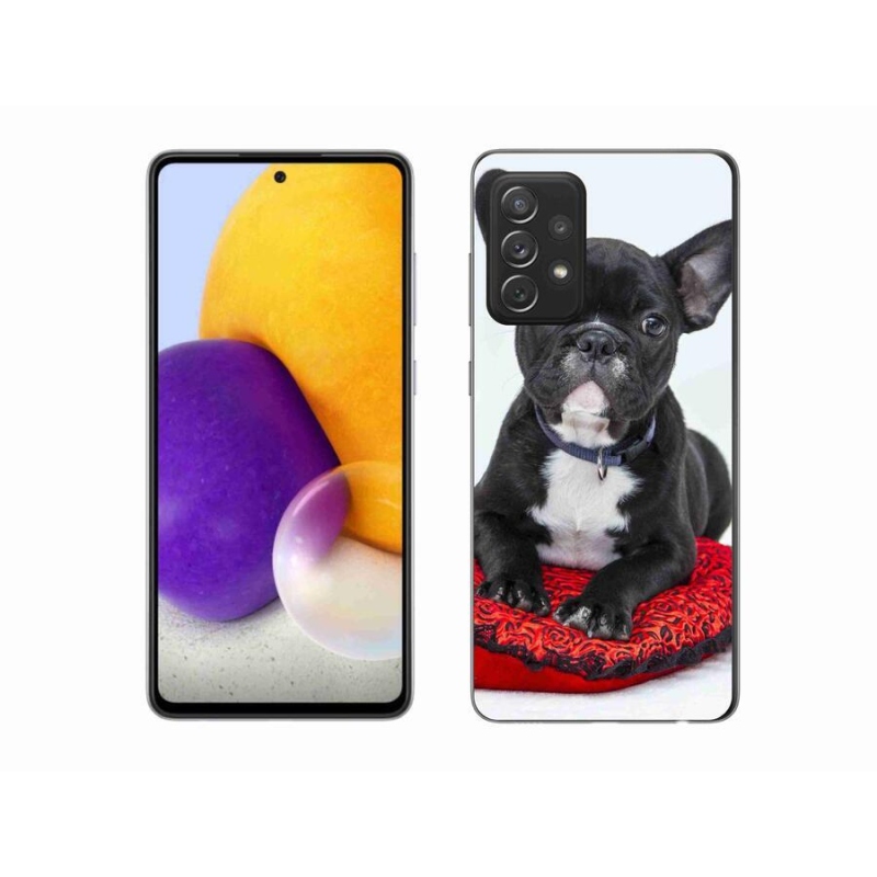 Gélový obal mmCase na mobil Samsung Galaxy A72 / A72 5G - buldog