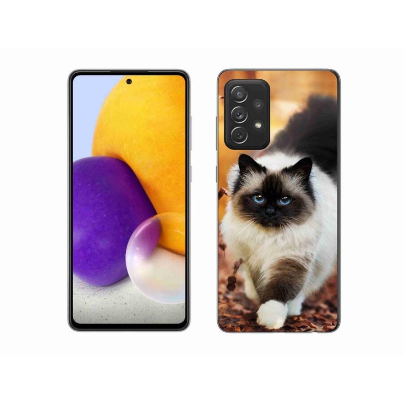 Gélový obal mmCase na mobil Samsung Galaxy A72 / A72 5G - mačka 1