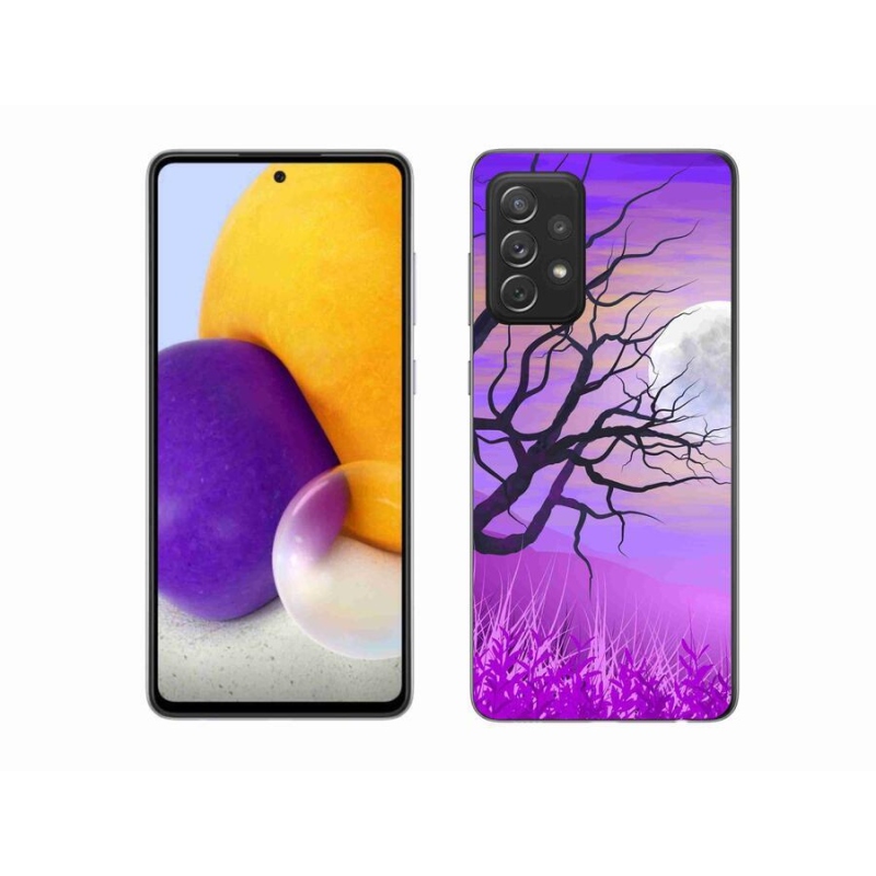 Gélový obal mmCase na mobil Samsung Galaxy A72 / A72 5G - kreslený opadané strom