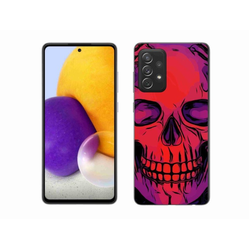 Gélový obal mmCase na mobil Samsung Galaxy A72 / A72 5G - lebka