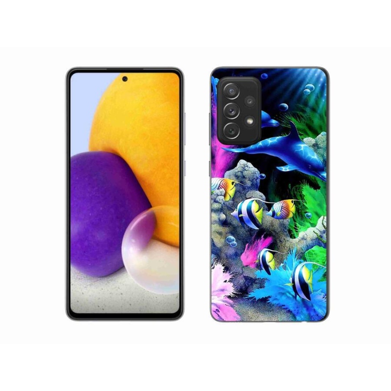 Gélový obal mmCase na mobil Samsung Galaxy A72 / A72 5G - morský svet