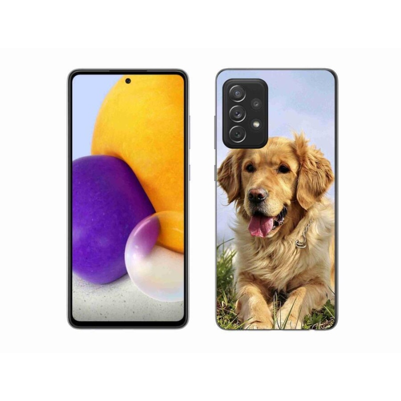 Gélový obal mmCase na mobil Samsung Galaxy A72 / A72 5G - zlatý retriever