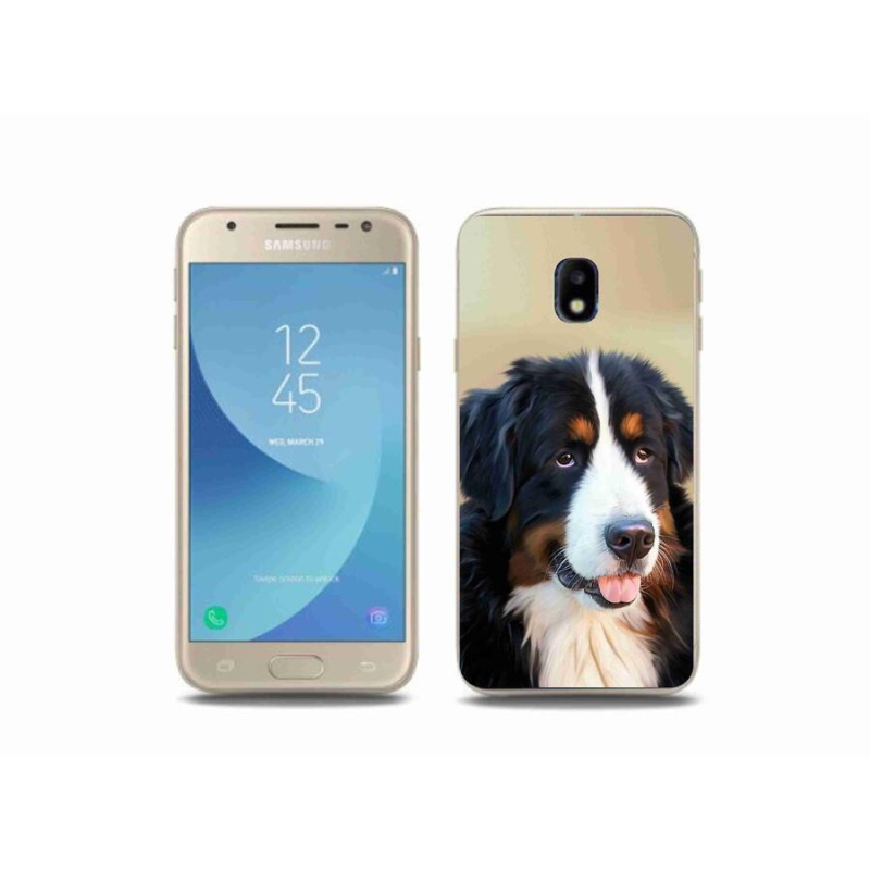 Gélový obal mmCase na mobil Samsung Galaxy J3 (2017) - bernský salašnícky pes