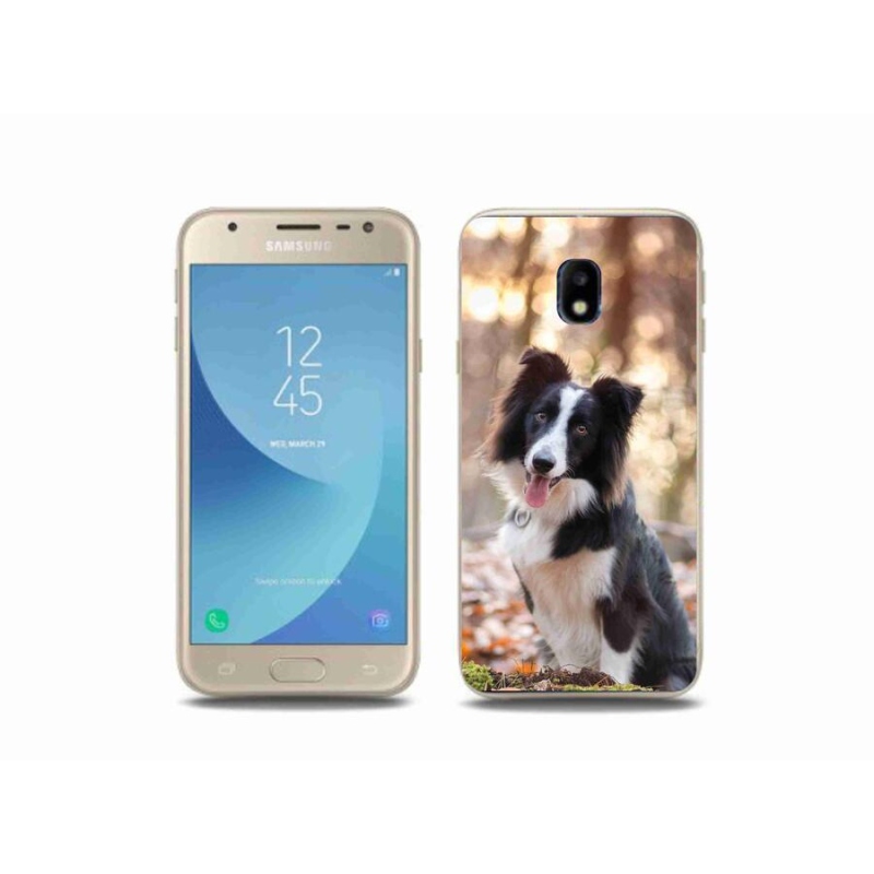 Gélový obal mmCase na mobil Samsung Galaxy J3 (2017) - border kólie 1