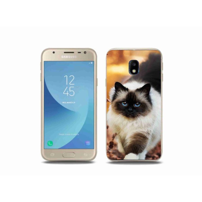 Gélový obal mmCase na mobil Samsung Galaxy J3 (2017) - mačka 1