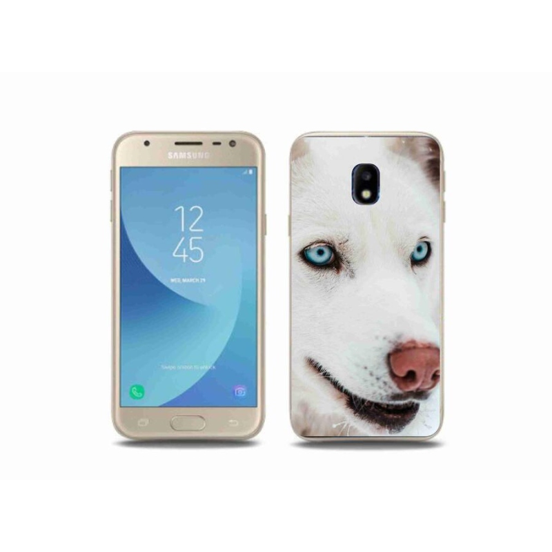 Gélový obal mmCase na mobil Samsung Galaxy J3 (2017) - psie pohľad