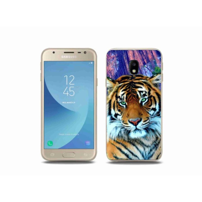 Gélový obal mmCase na mobil Samsung Galaxy J3 (2017) - tiger