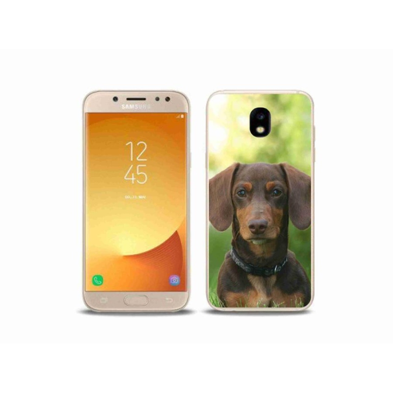 Gélový obal mmCase na mobil Samsung Galaxy J5 (2017) - hnedý jazvečík