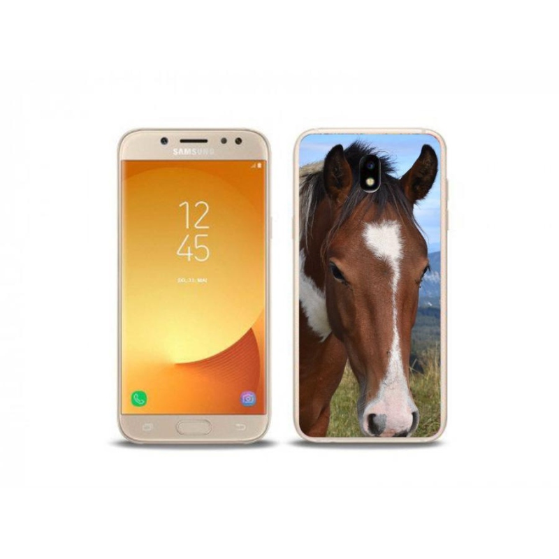 Gélový obal mmCase na mobil Samsung Galaxy J5 (2017) - hnedý kôň