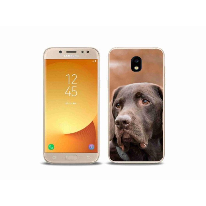 Gélový obal mmCase na mobil Samsung Galaxy J5 (2017) - hnedý labrador