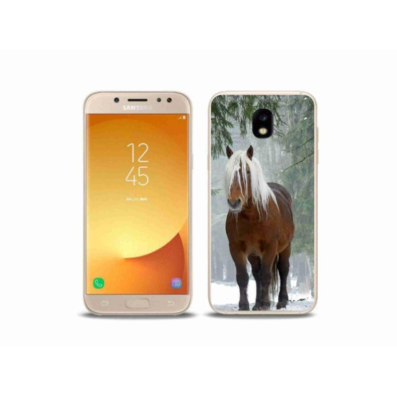 Gélový obal mmCase na mobil Samsung Galaxy J5 (2017) - kôň v lese