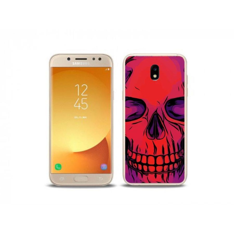 Gélový obal mmCase na mobil Samsung Galaxy J5 (2017) - lebka