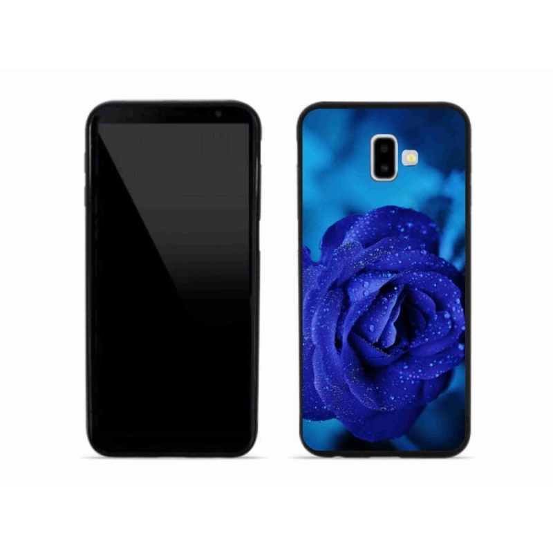 Gélový obal mmCase na mobil Samsung Galaxy J6 Plus - modrá ruža