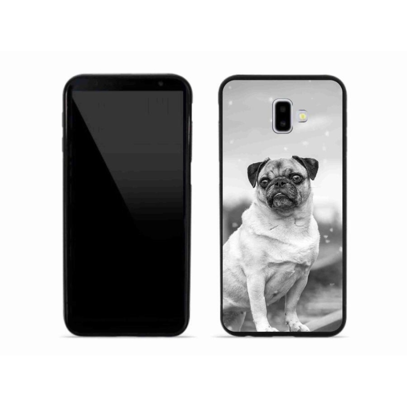 Gélový obal mmCase na mobil Samsung Galaxy J6 Plus - mops