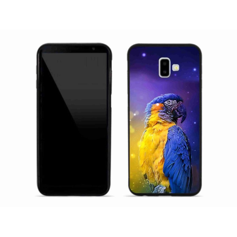 Gélový obal mmCase na mobil Samsung Galaxy J6 Plus - papagáj ara 1