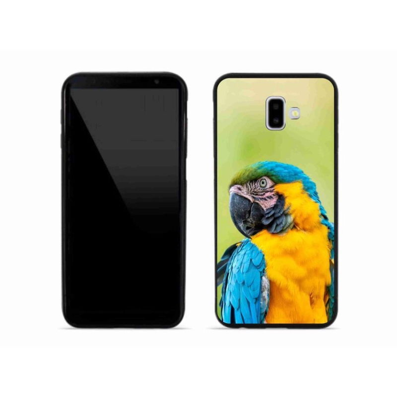 Gélový obal mmCase na mobil Samsung Galaxy J6 Plus - papagáj ara 2