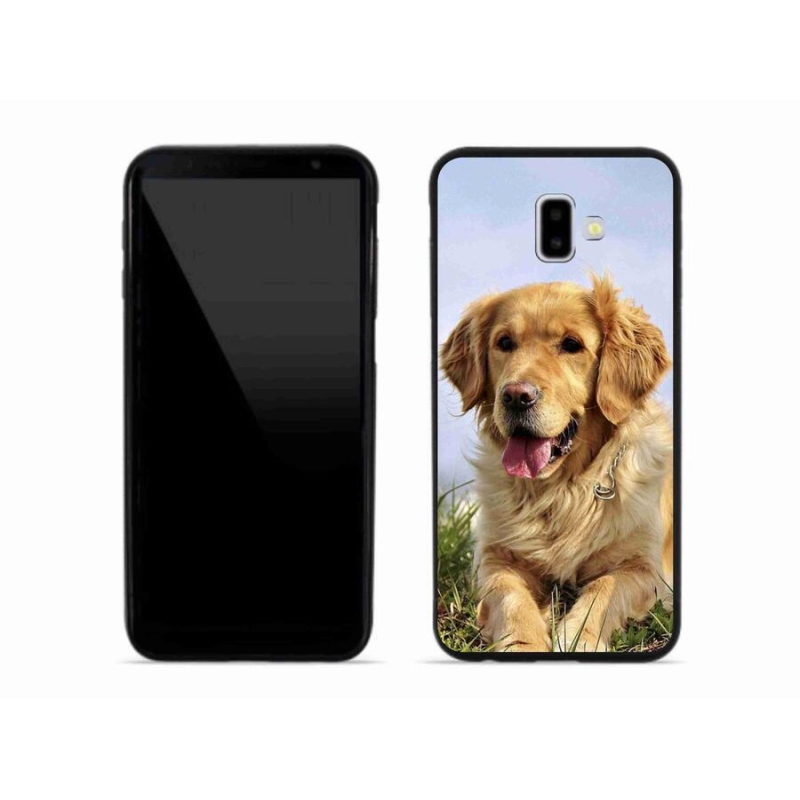 Gélový obal mmCase na mobil Samsung Galaxy J6 Plus - zlatý retriever