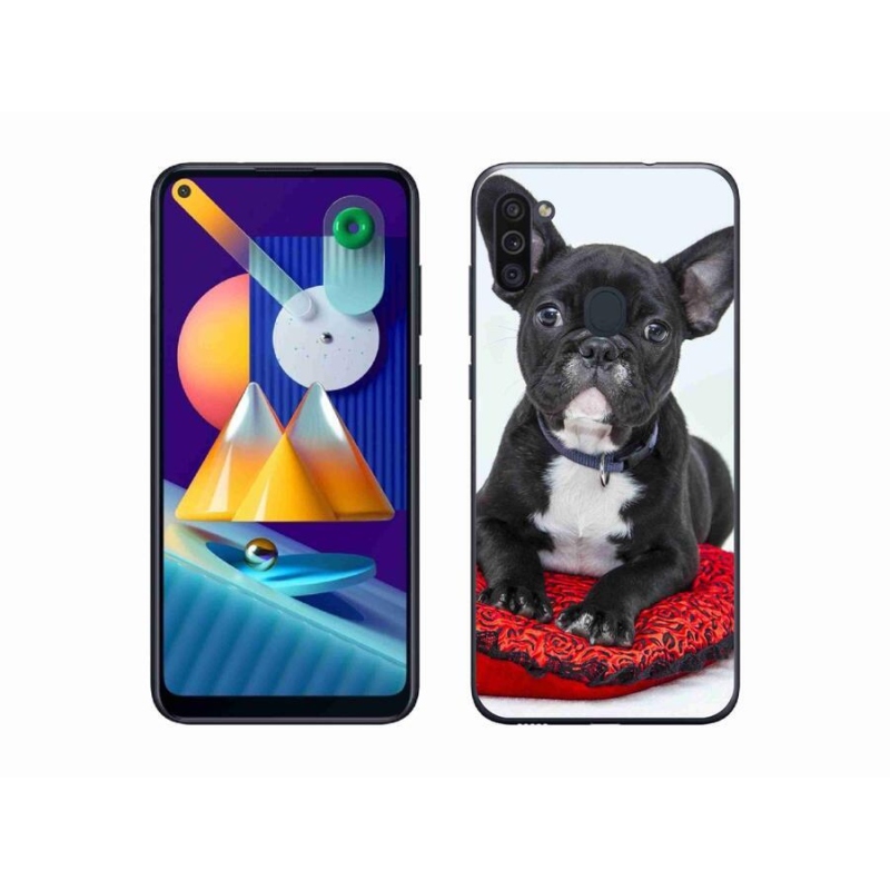 Gélový obal mmCase na mobil Samsung Galaxy M11 - buldog