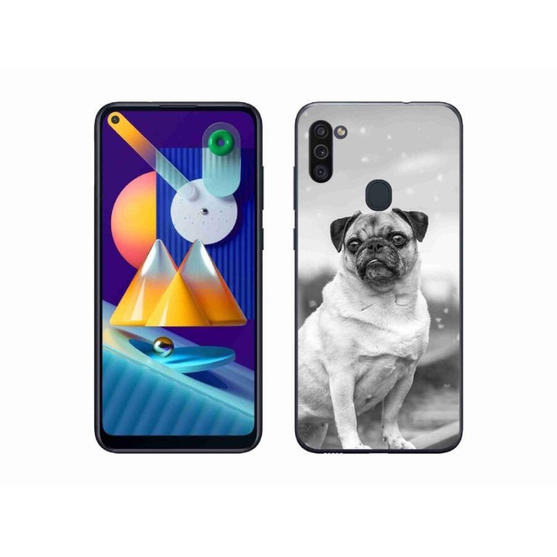 Gélový obal mmCase na mobil Samsung Galaxy M11 - mops