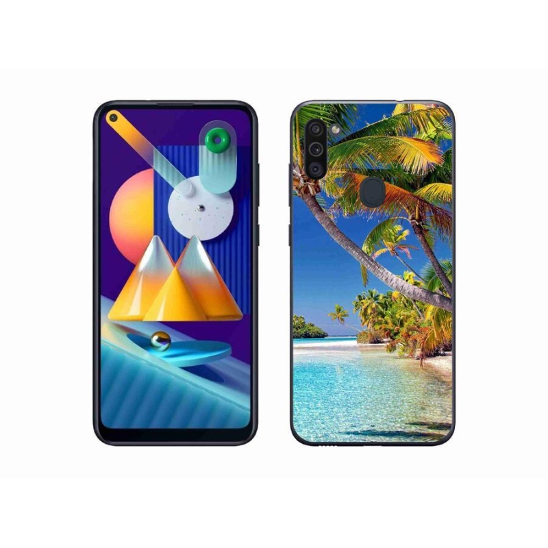 Gélový obal mmCase na mobil Samsung Galaxy M11 - morská pláž