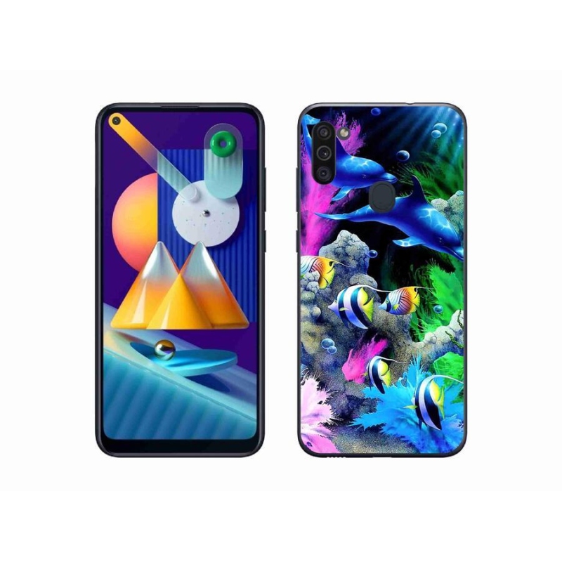 Gélový obal mmCase na mobil Samsung Galaxy M11 - morský svet