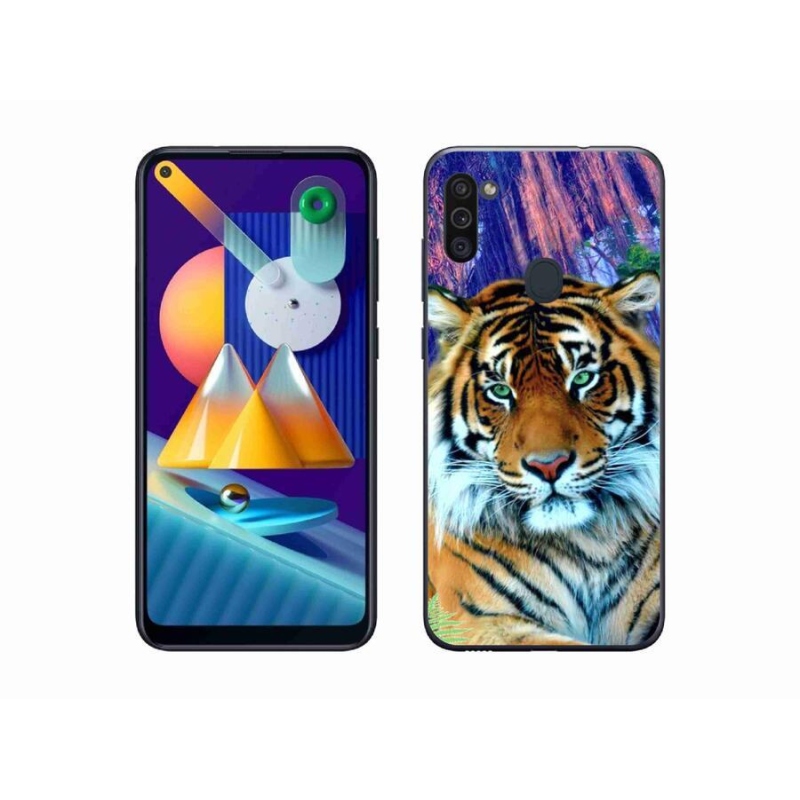 Gélový obal mmCase na mobil Samsung Galaxy M11 - tiger