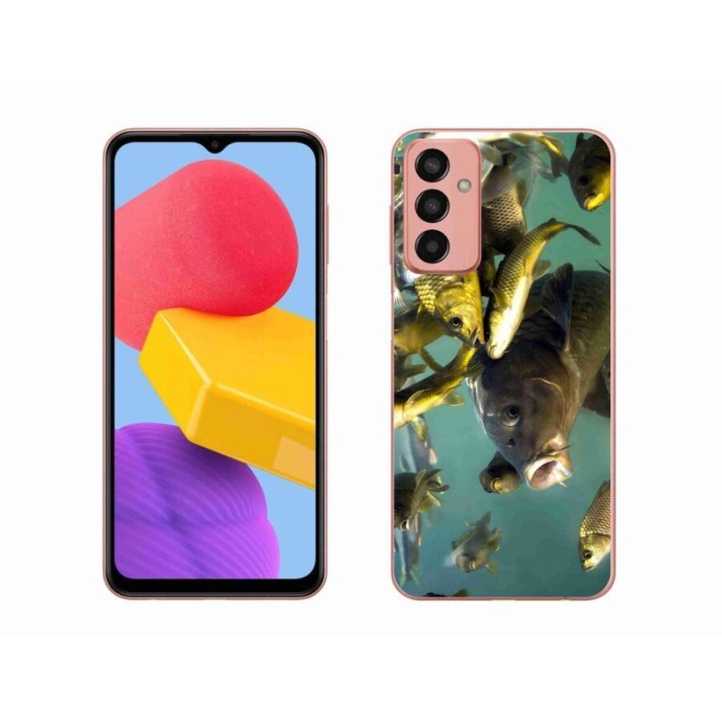 Gélový obal mmCase na mobil Samsung Galaxy M13 - kŕdeľ rýb