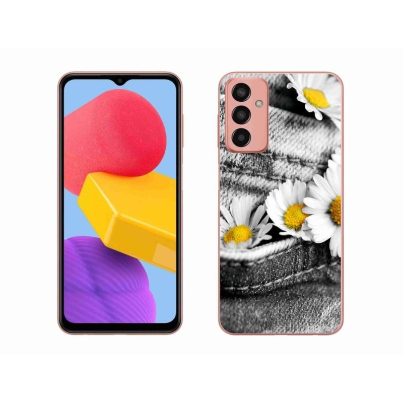 Gélový obal mmCase na mobil Samsung Galaxy M13 - margarétky