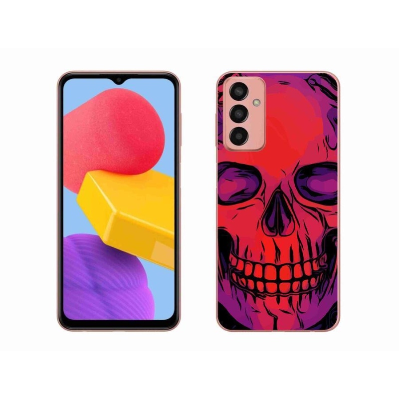 Gélový obal mmCase na mobil Samsung Galaxy M13 - lebka