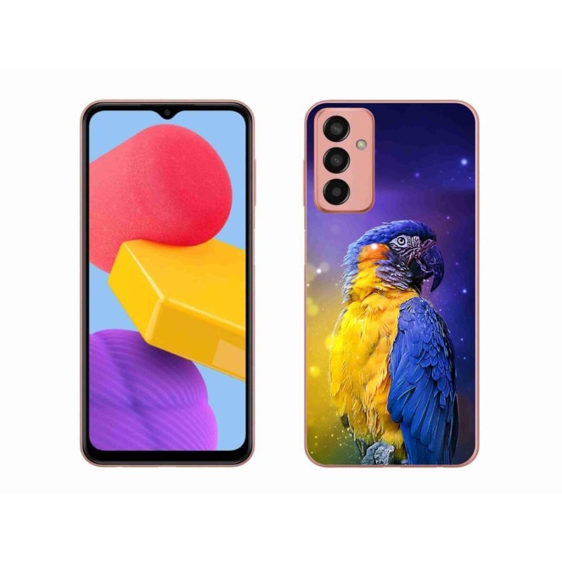 Gélový obal mmCase na mobil Samsung Galaxy M13 - papagáj ara 1