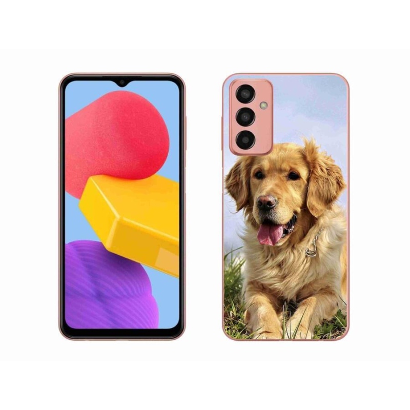 Gélový obal mmCase na mobil Samsung Galaxy M13 - zlatý retriever