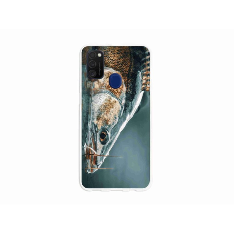 Gélový obal mmCase na mobil Samsung Galaxy M21 - zubáč