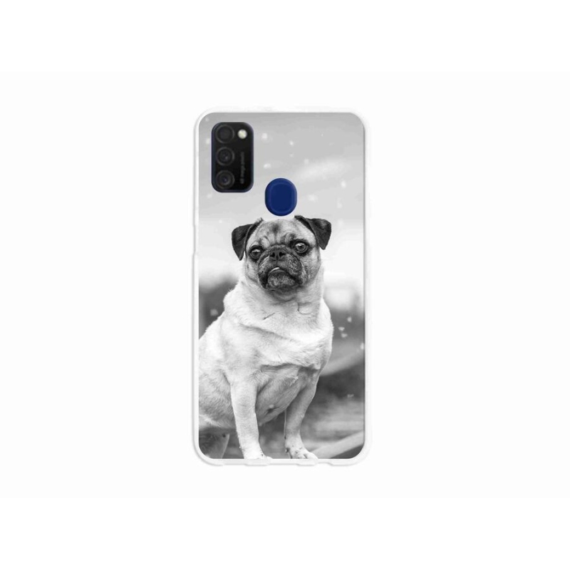 Gélový obal mmCase na mobil Samsung Galaxy M21 - mops